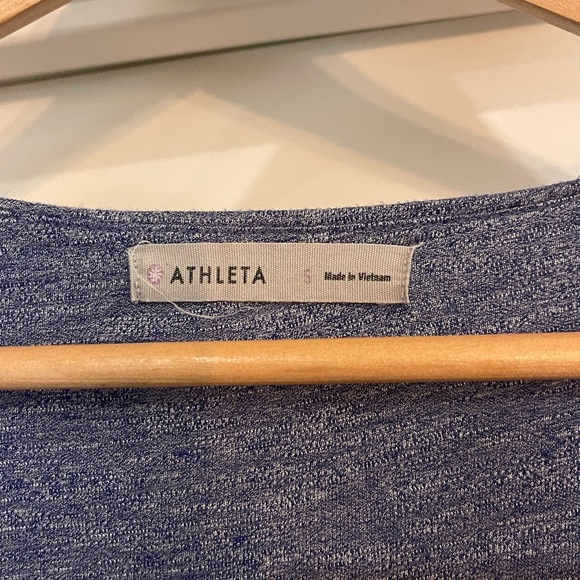 Athleta Long Sleeve Dress in Heathered Blue - Picture 4 of 4